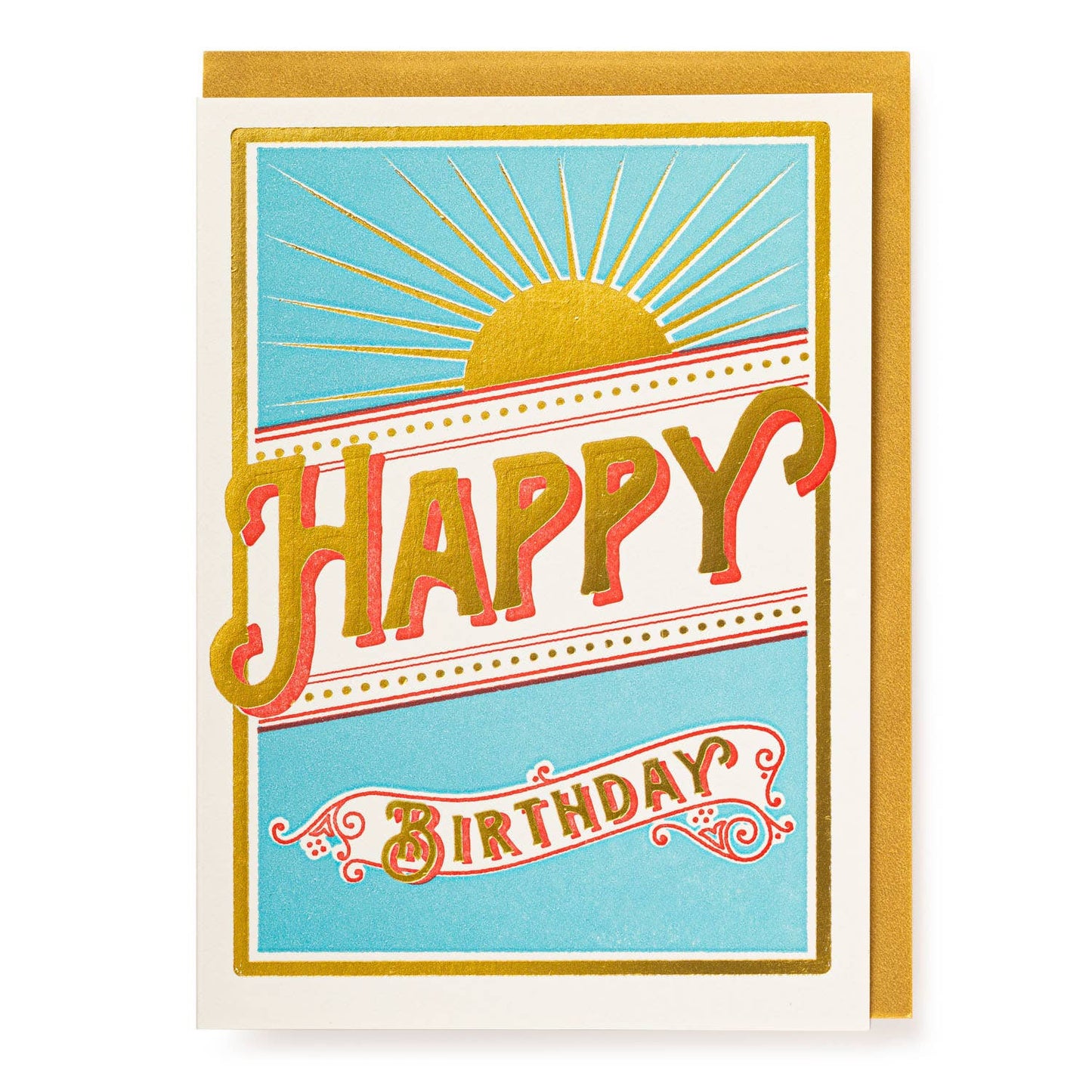 Sunshine Happy Birthday | Letterpress Cards | Large Cards