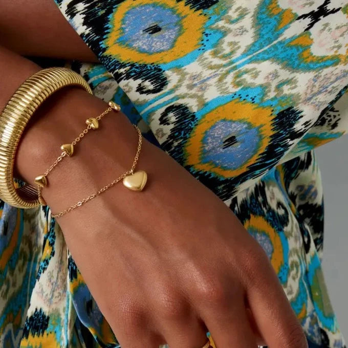 Double Heart Bracelet
