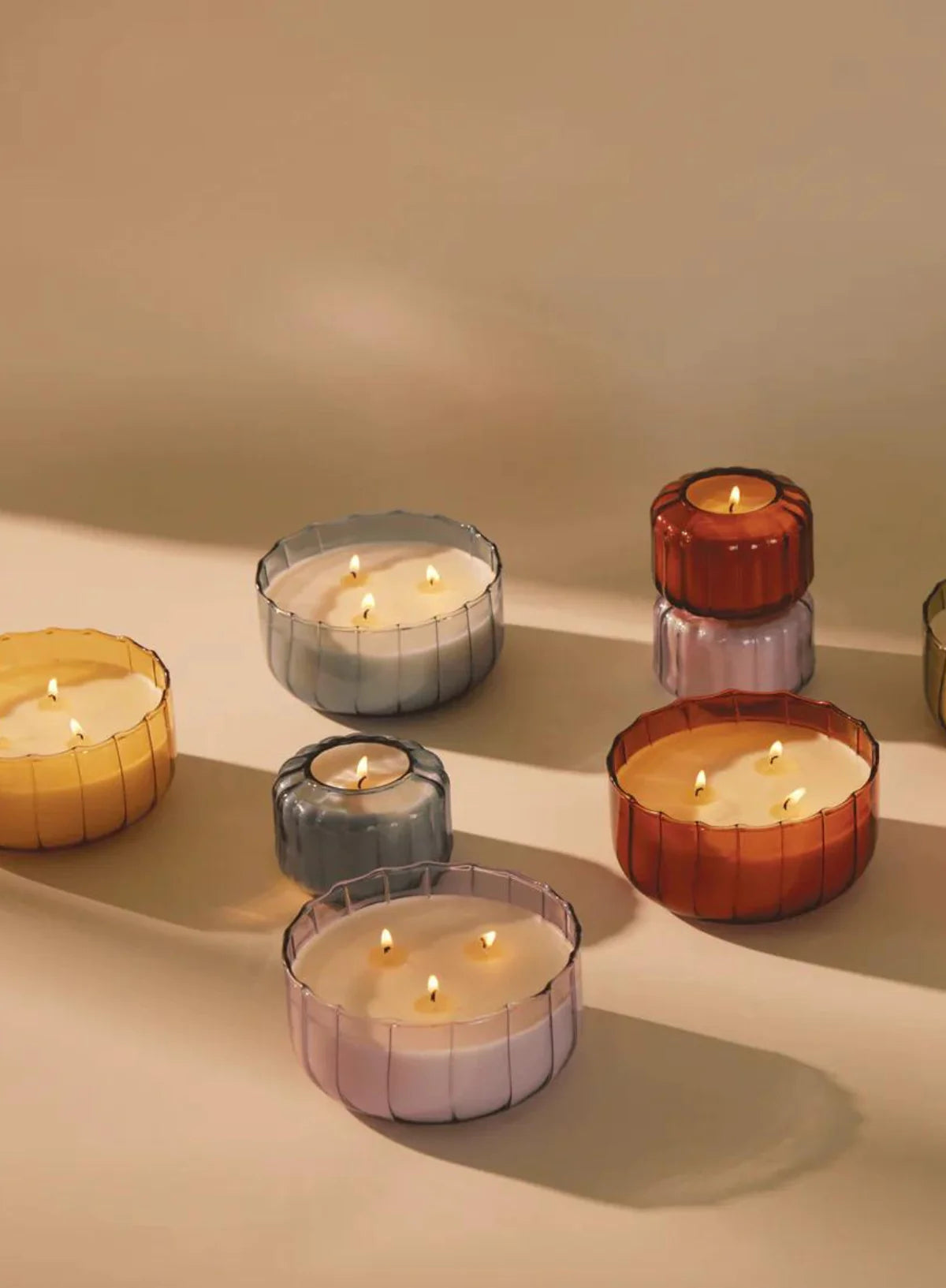 Ripple Glass - Peppered Indigo Candle