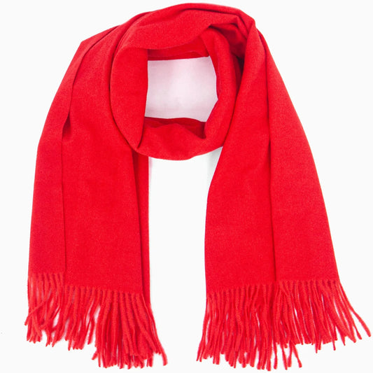 Heavyweight Scarf - Bright Red