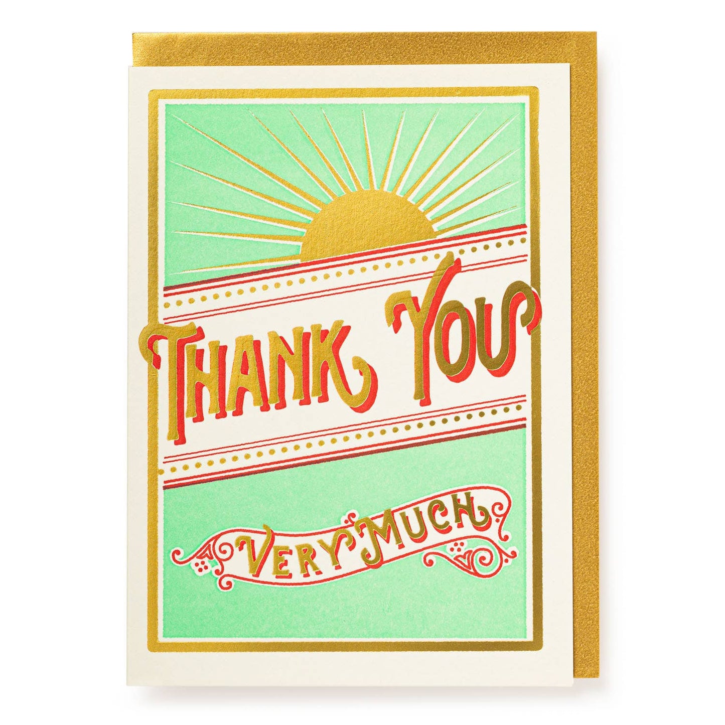 Sunshine Thank You | Letterpress Cards | Large Cards