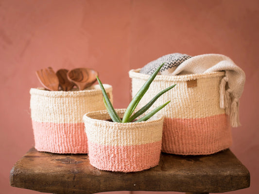 Storage Basket - Medium pink
