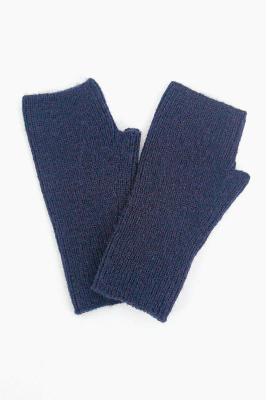Navy Blue Wrist Warmers