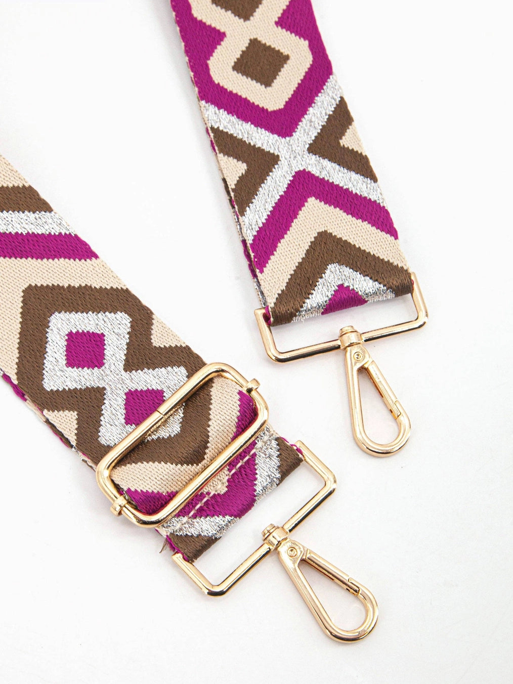 Correa para bolso Aztek - Amarillo/Dorado/Rosa