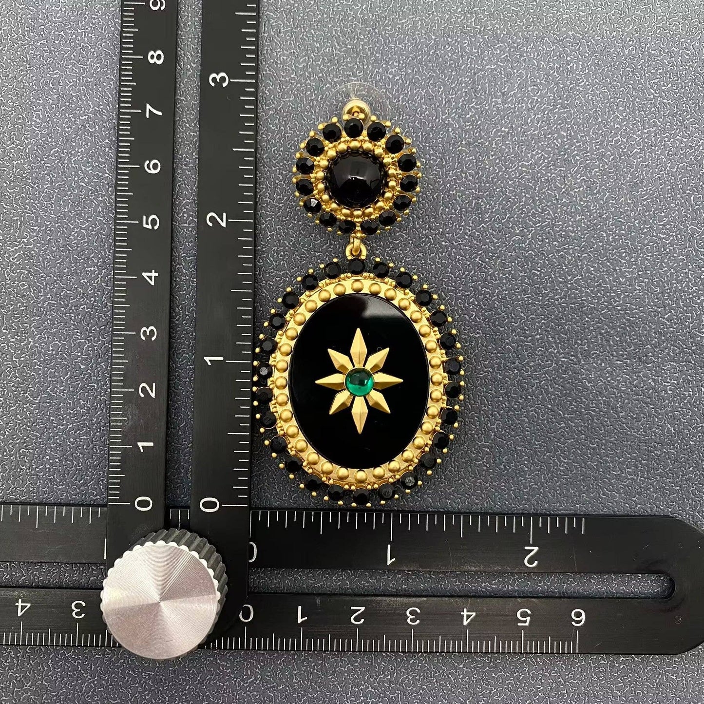 Vintage Oval Dangle Earrings