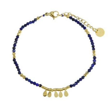 Oval Beaded Bracelet - Green