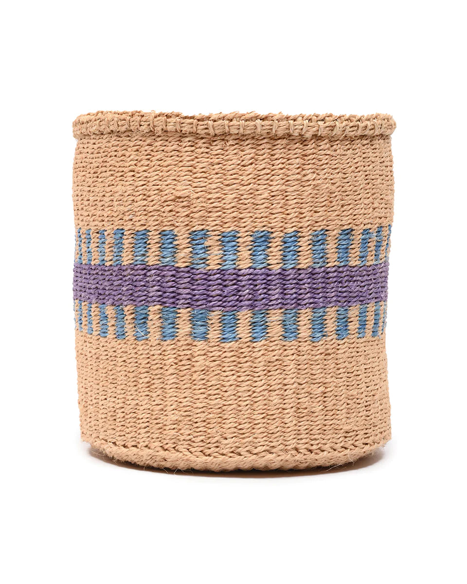 Storage Basket - Small Purple/Blue stripe