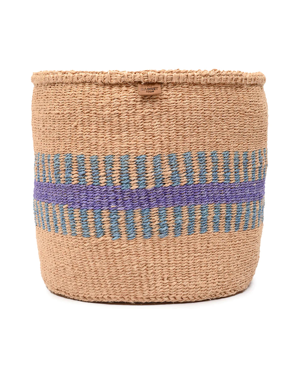 Storage Basket - Small Purple/Blue stripe