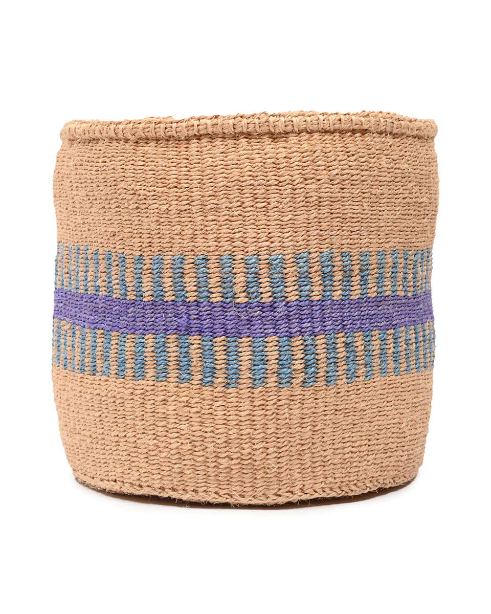 Storage Basket - Small Purple/Blue stripe