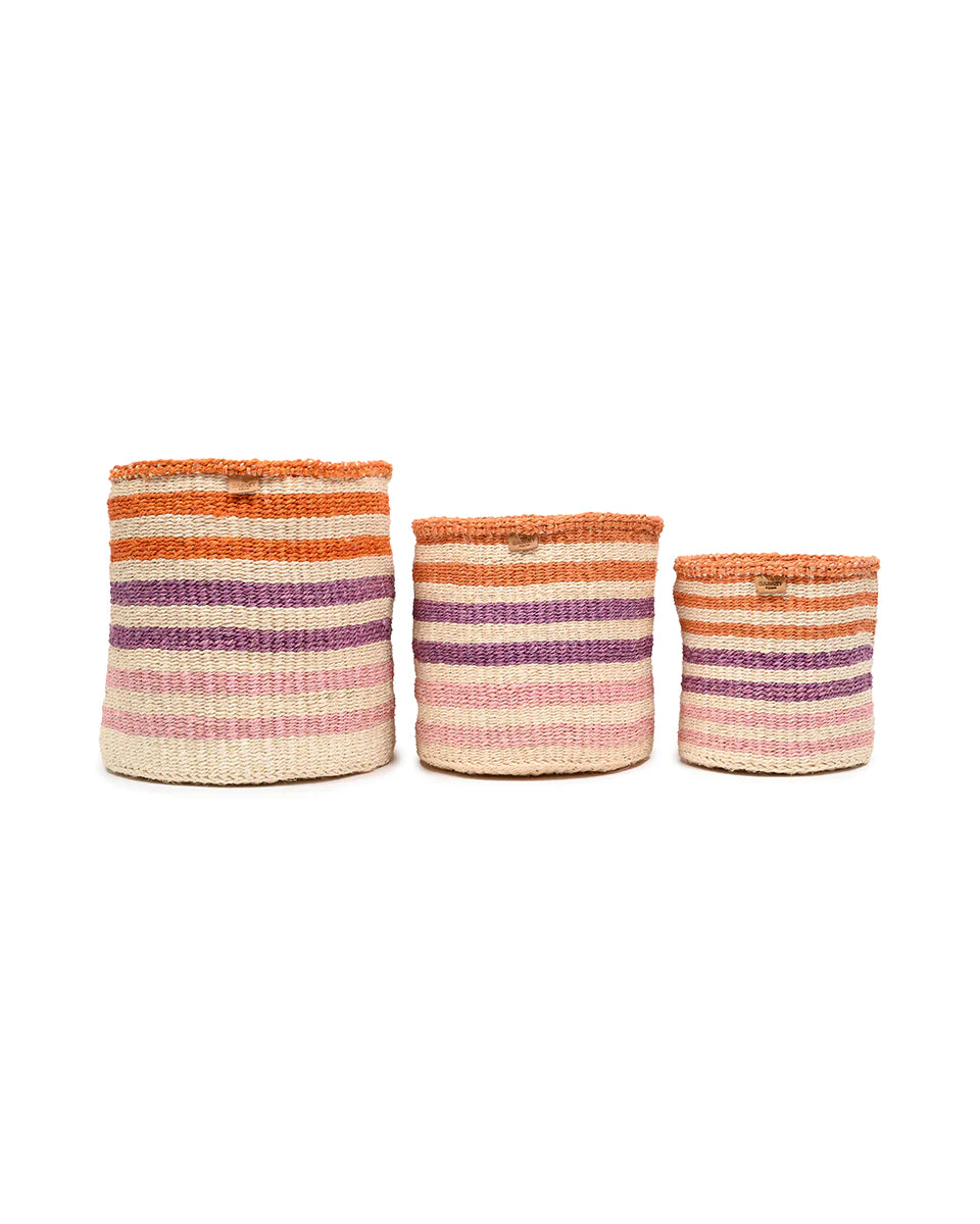 Storage Basket - Small Multi stripe