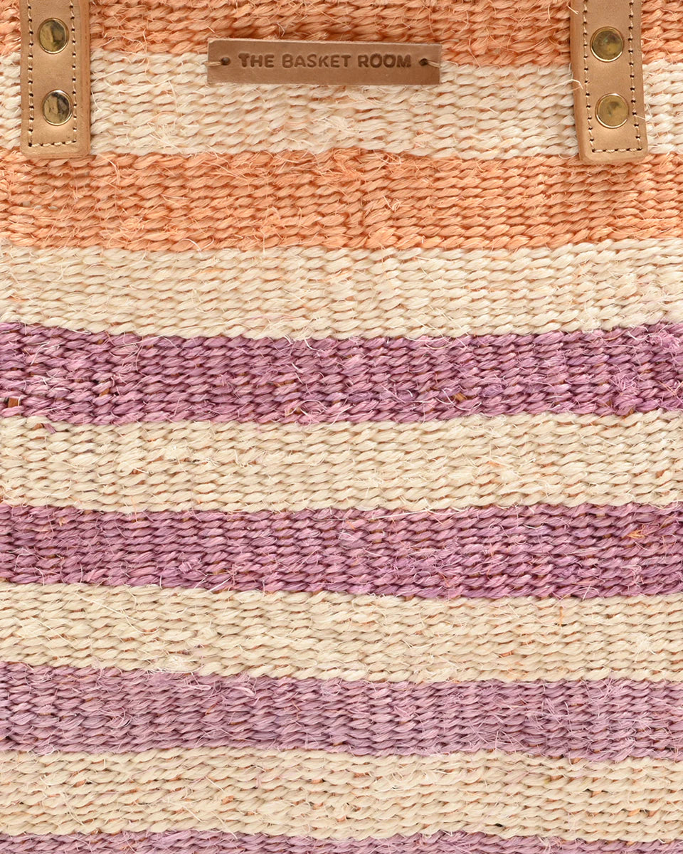 Sunset stripe Shopping Basket