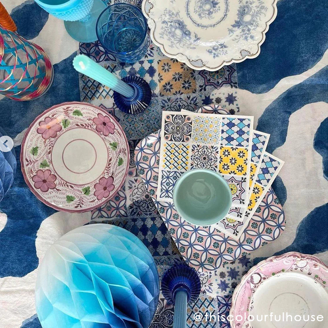 Cobalt Blue Small Candle Holder