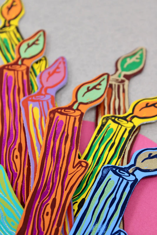 Stick with It Bookmark - Orange