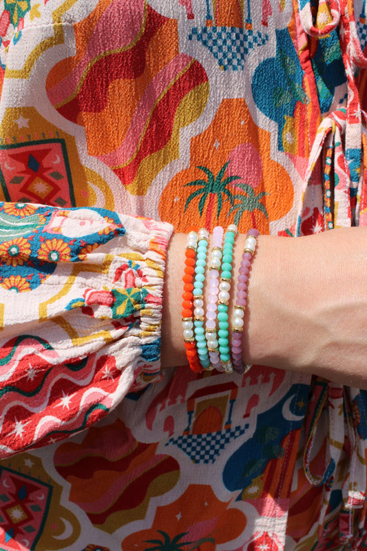 Pearl, Bead and Gold Bracelets