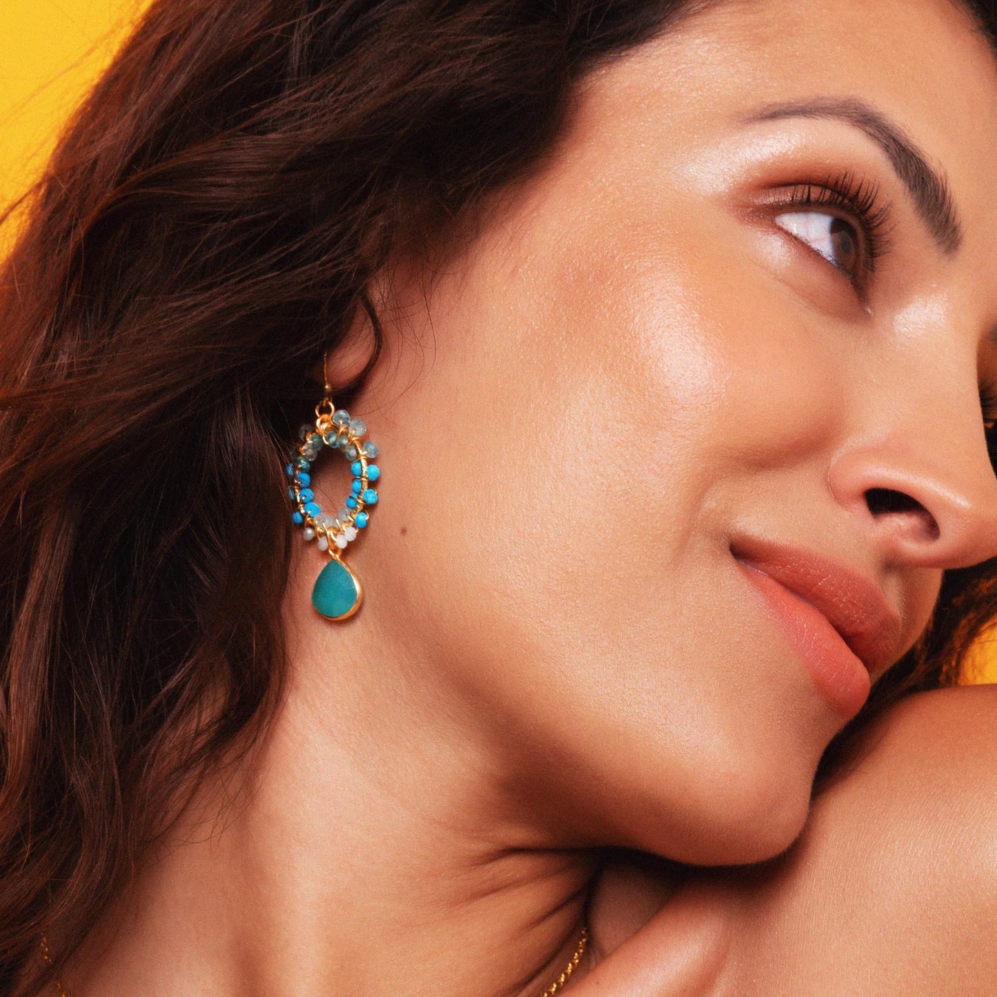 Turquoise bead Earrings