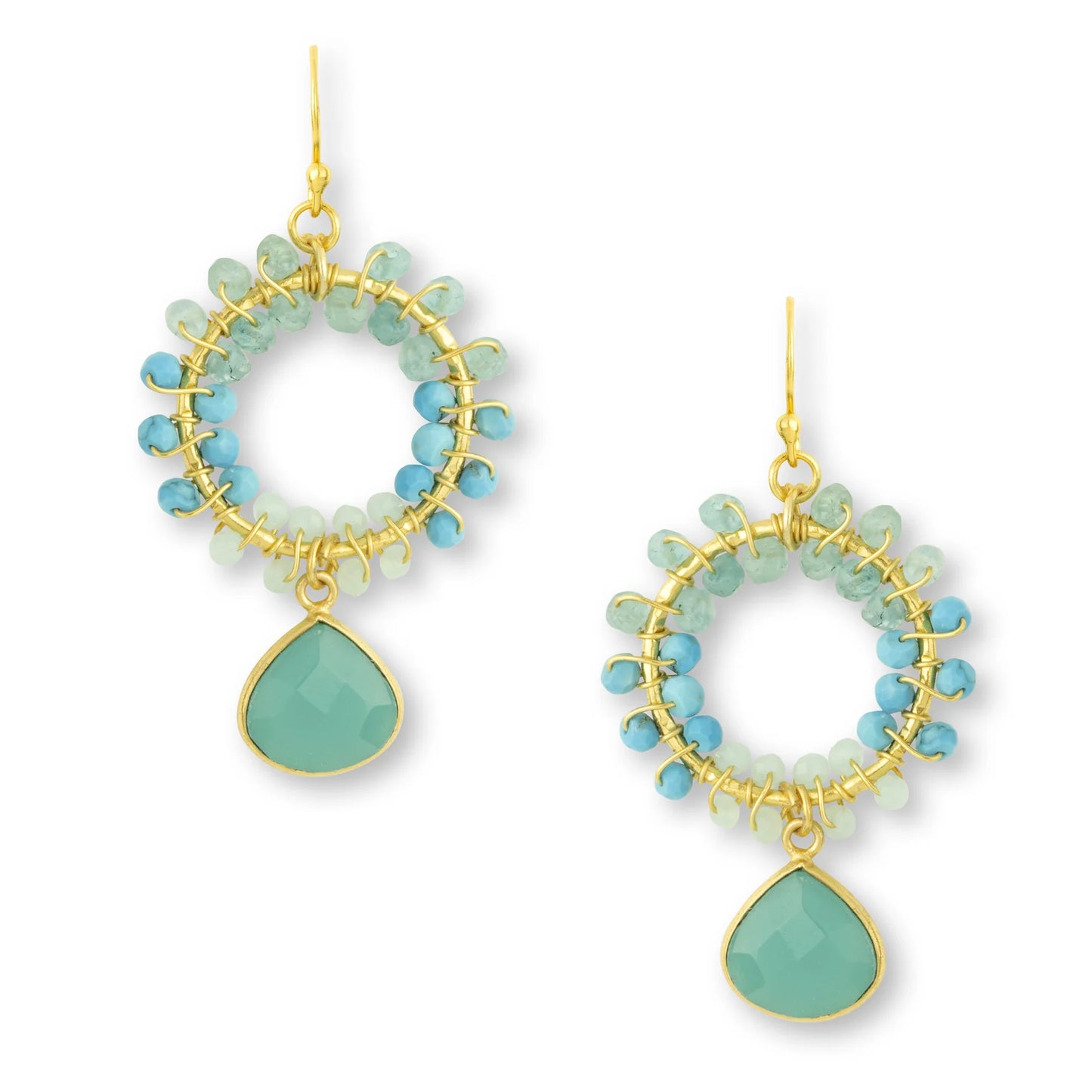 Turquoise bead Earrings