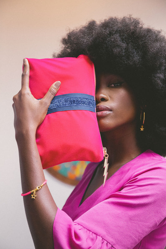 Plaited Stacklet - Pale Pink