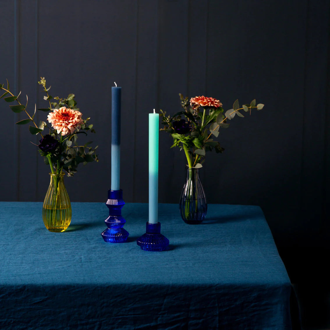 Cobalt Blue Small Candle Holder