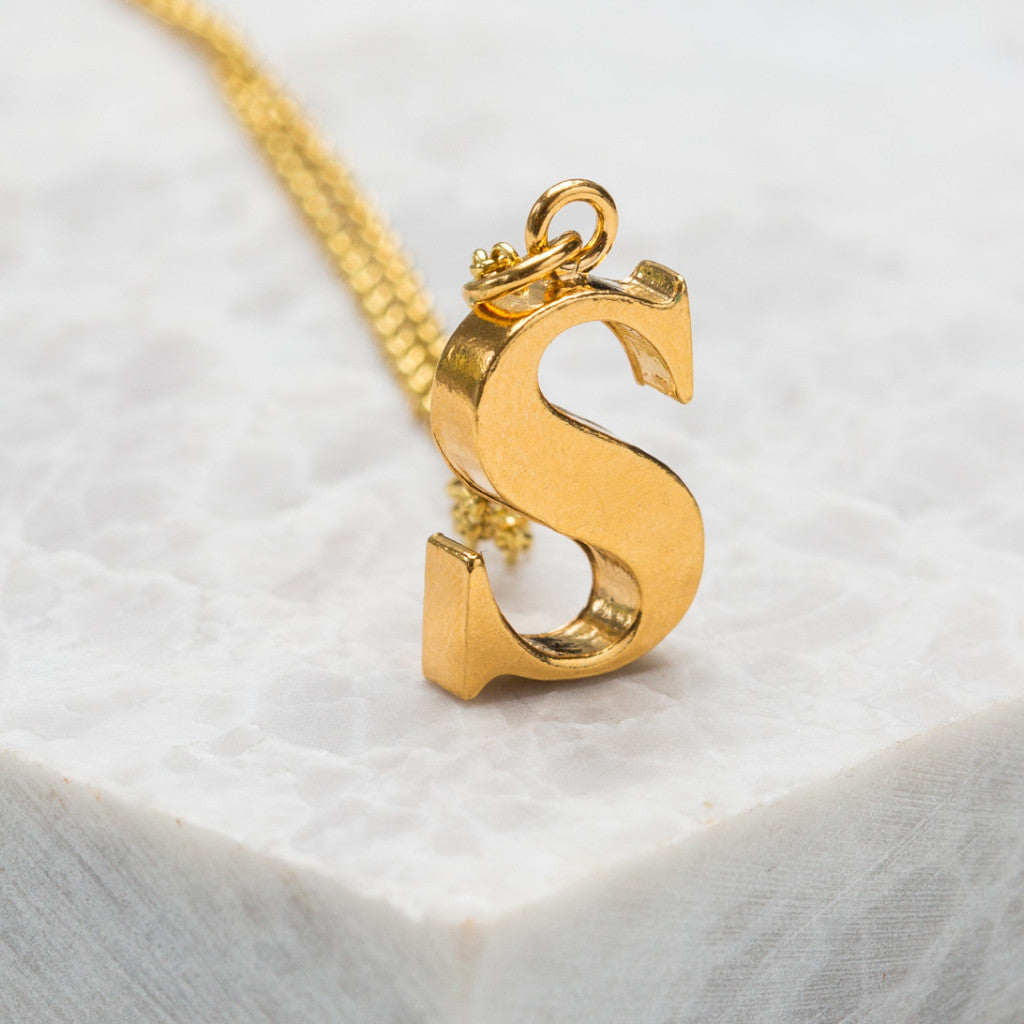 Initial Necklaces - Gold