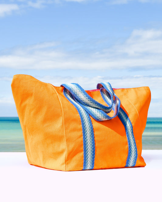 Bright Orange Beach Bag