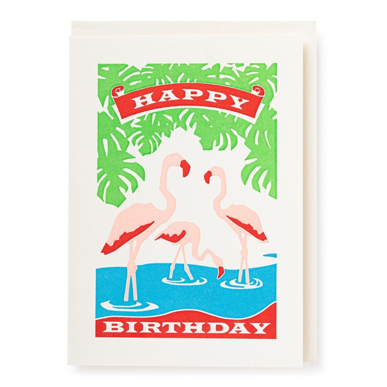 Carte - Anniversaire Flamant Rose