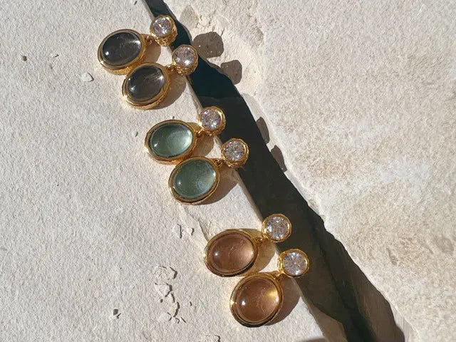 Oval Drops - Light Blue