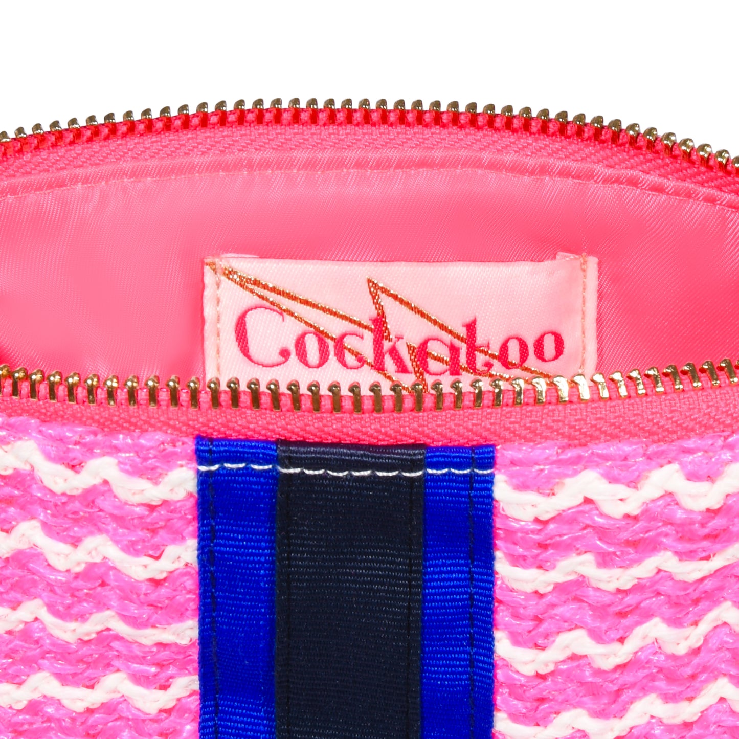 Small Hot Pink Wiggle Weave Bag