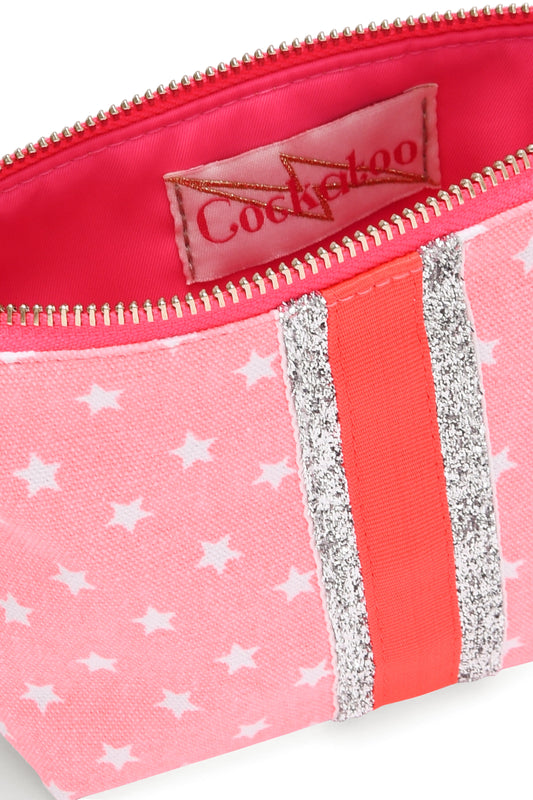 SMALL PINK STAR GLITTER BAG