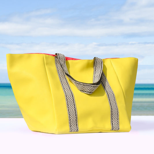 Sac de plage jaune