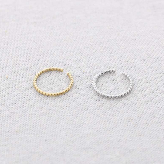 Fine Textured Bobble Ring