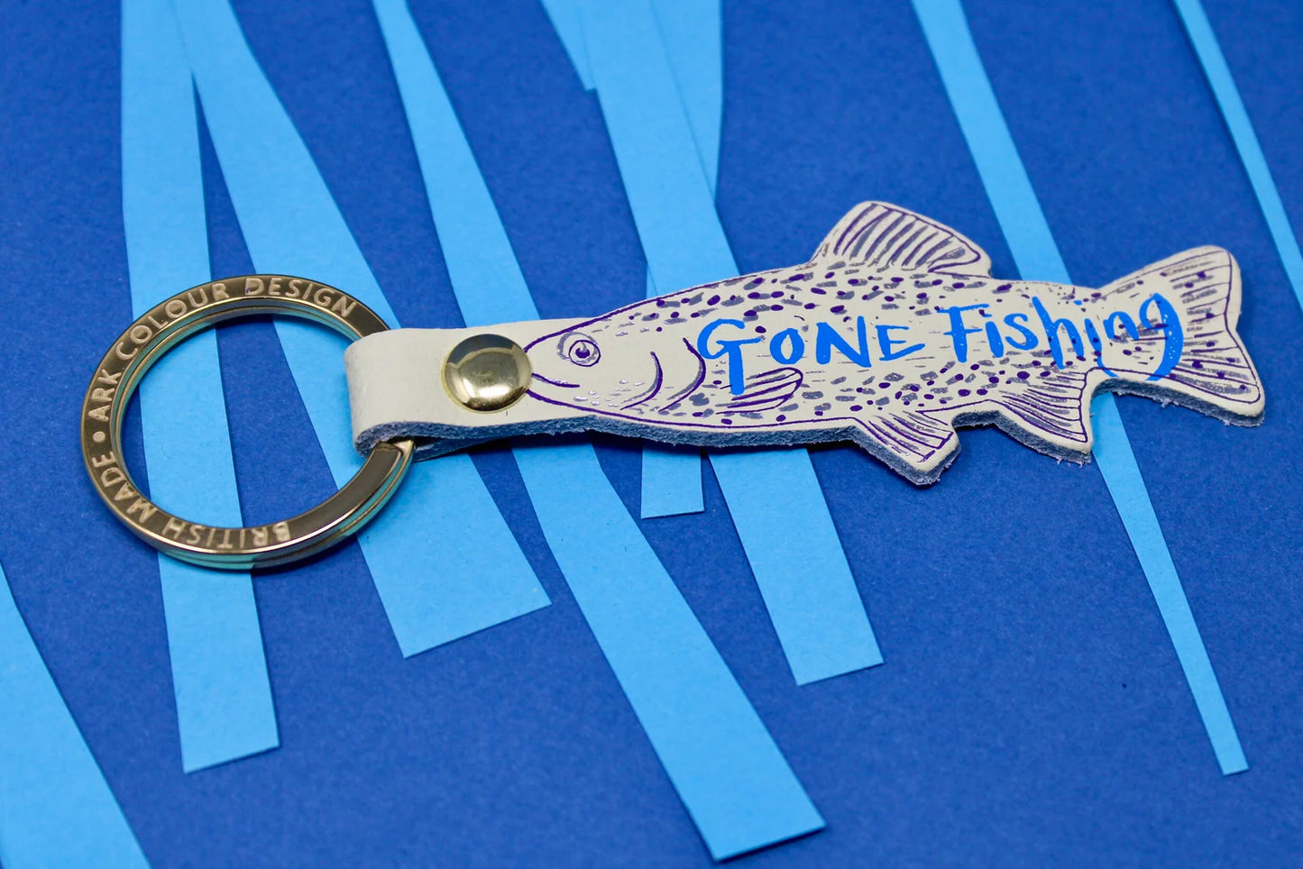 Gone Fishing Key Ring