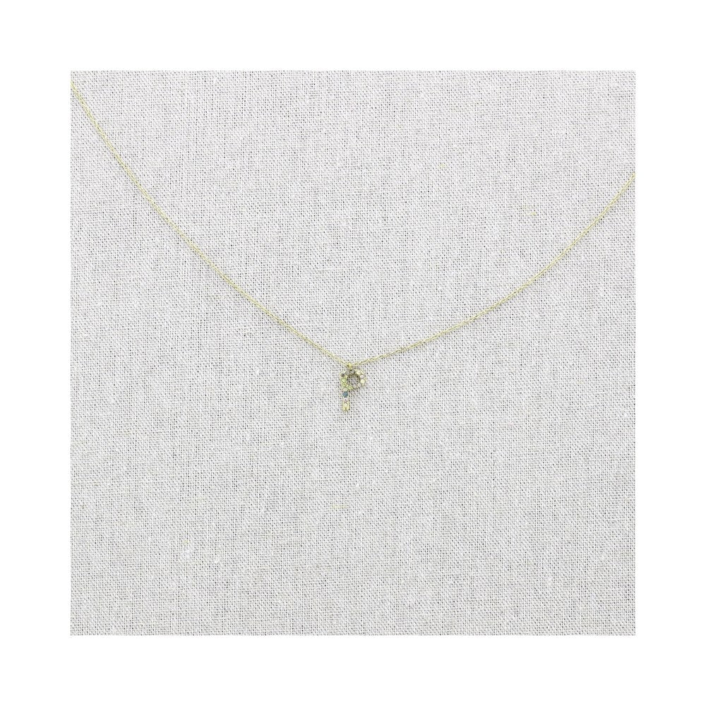 Crystal Initial Necklaces - Gold