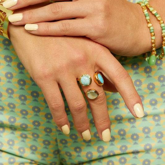 Turquoise Three Stone Ring