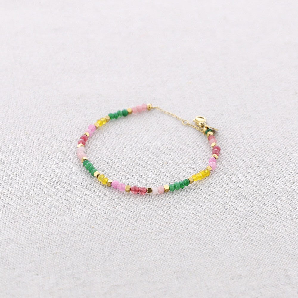 Gold and Beaded Bracelet