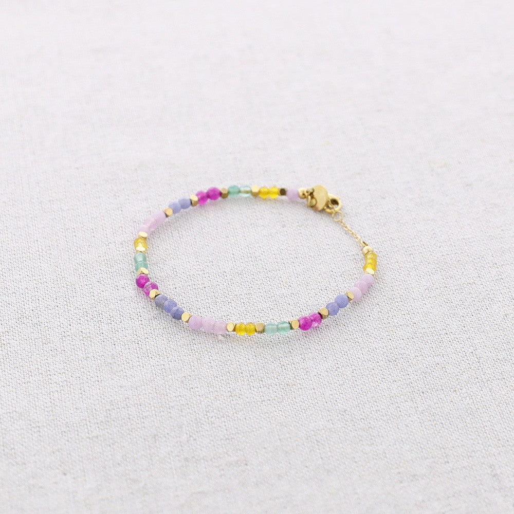 Gold and Beaded Bracelet