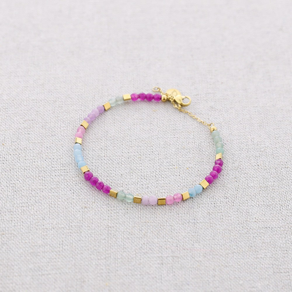 Bracelet en or et perles