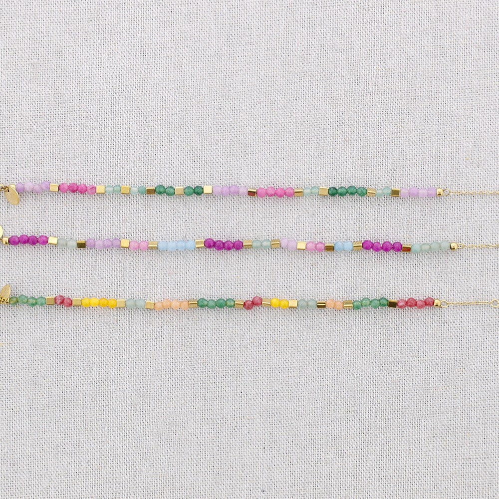 Bracelet en or et perles