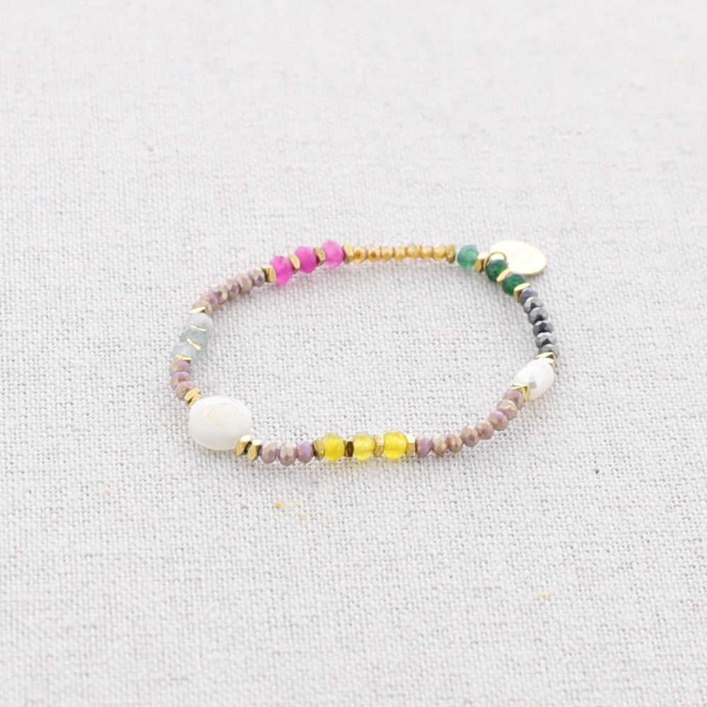 Delicate Initial Bead Bracelets
