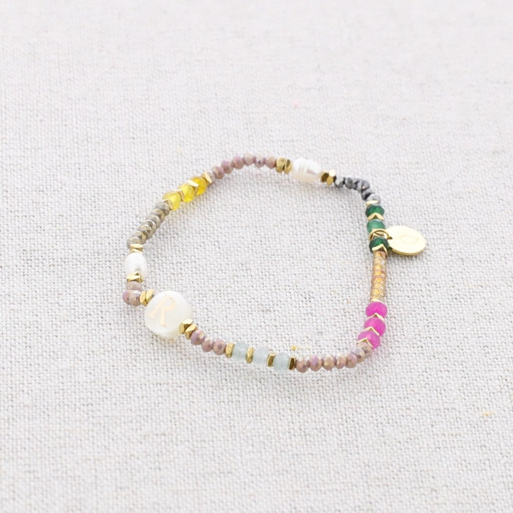 Delicate Initial Bead Bracelets