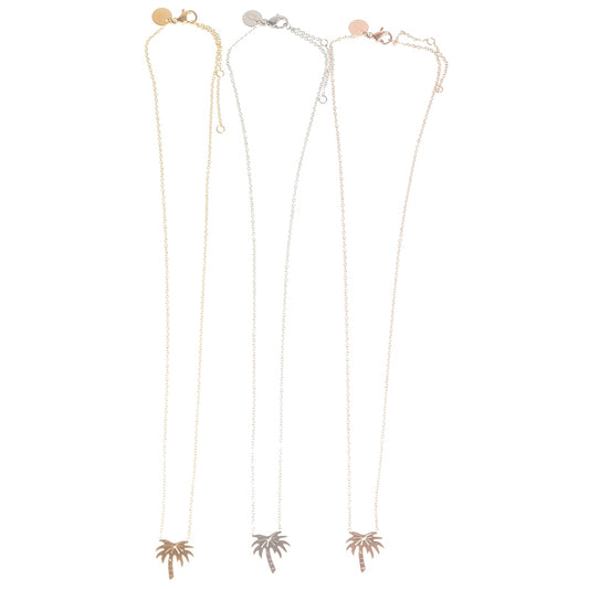 Collier Palmier Délicat - Argent