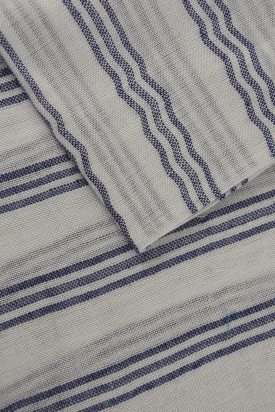 Neon yellow and Blue stripe scarf/sarong