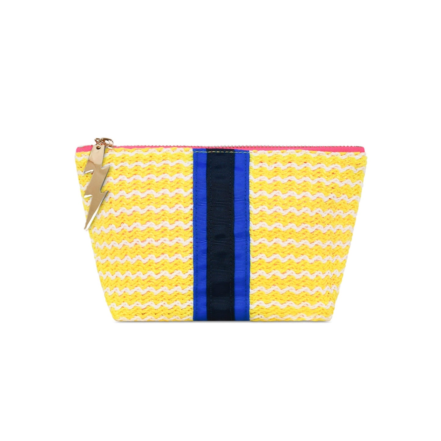 Small Yellow/Blue Wiggle Weave Bag
