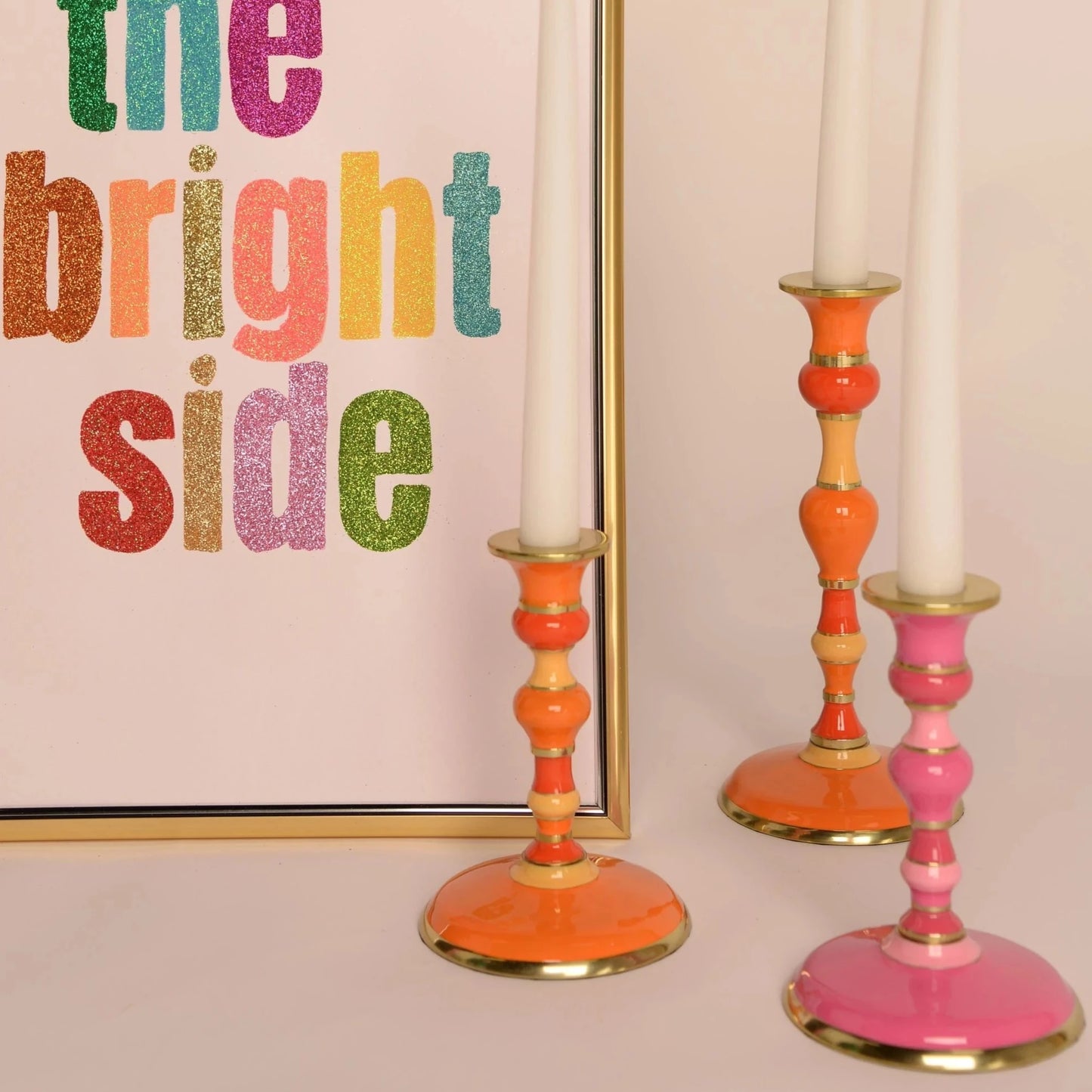 Mini Orange Candlestick