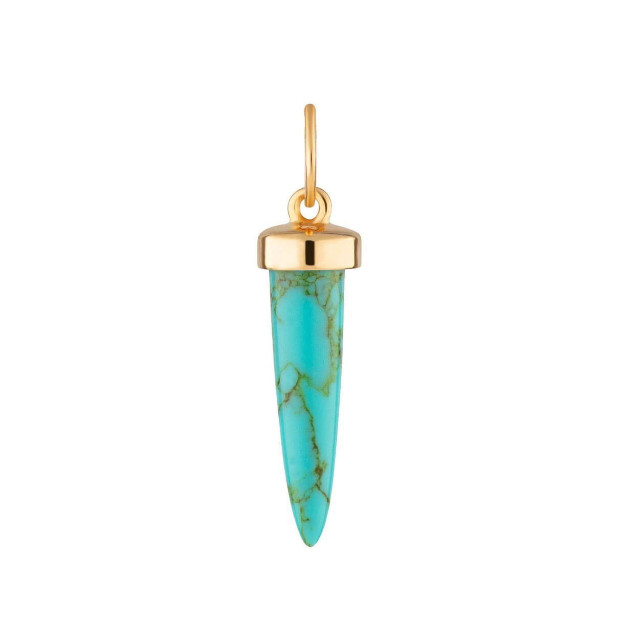Turquoise Spike Charm