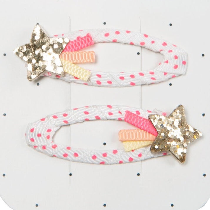 Kids Hair clips - Shooting Stars