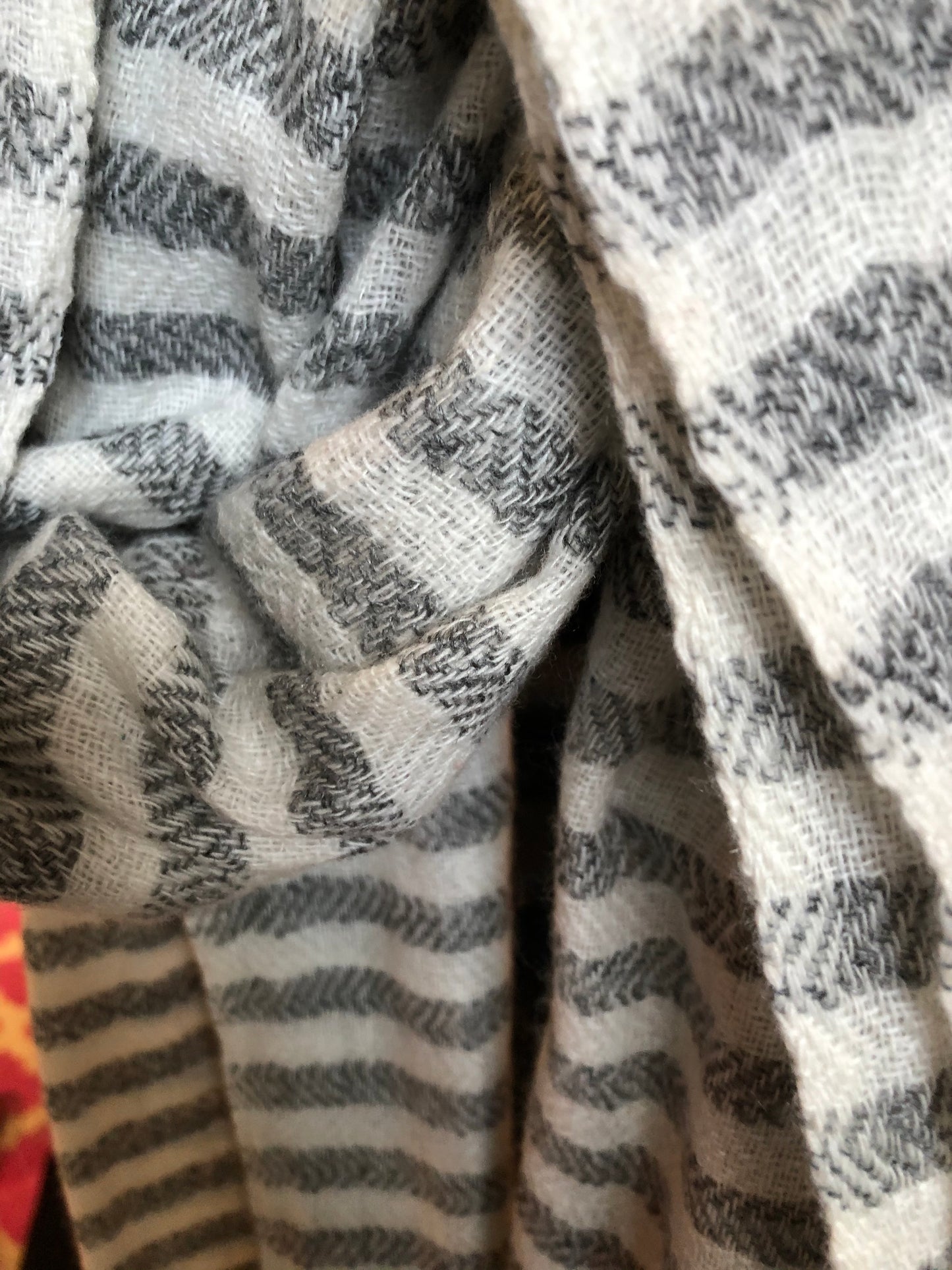 Cashmere mix striped Scarf