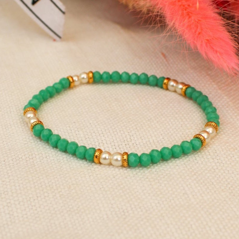 Pearl, Bead and Gold Bracelets