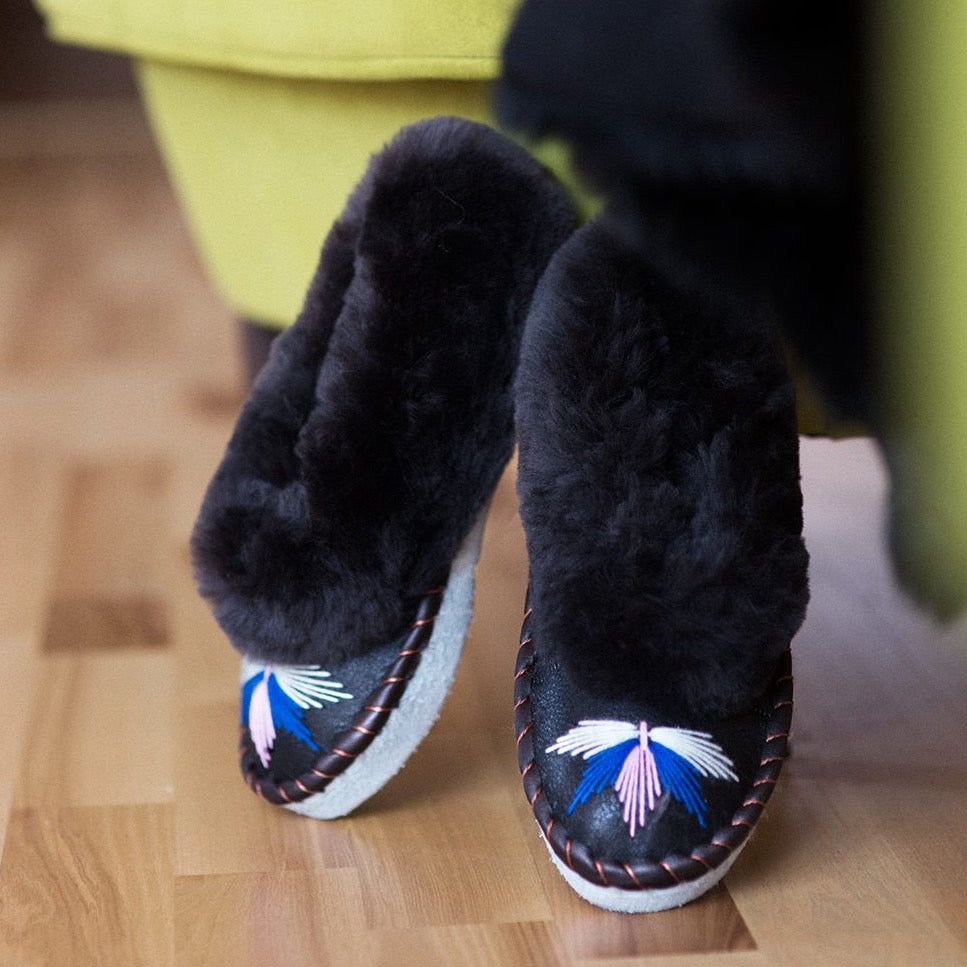 Slippers - The Dark Grey Ones