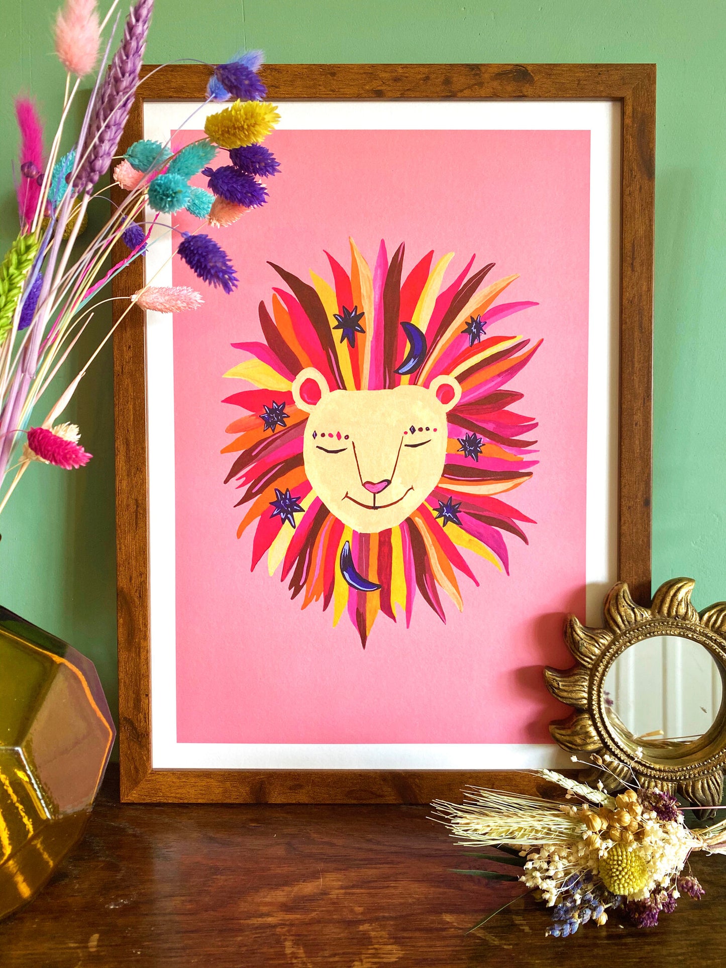 Magic Party Lion - A3 Print