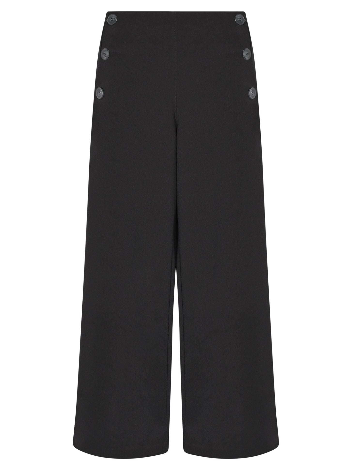 Pantalón ancho negro 3/4